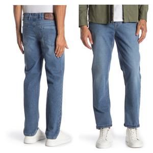 HILTL Noah Straight Fit Jeans‎ 30x32 Blue Denim Cotton Blend 5 Pocket Relaxed